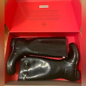Hunter original tall gloss rain boots